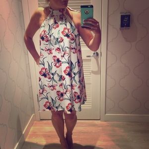 White floral dress